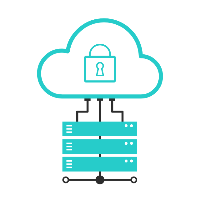 connected rack servers on networked cloud cloud