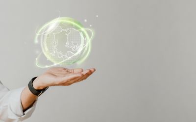 tecnologia verde di sfondo della sostenibilità ambientale globale